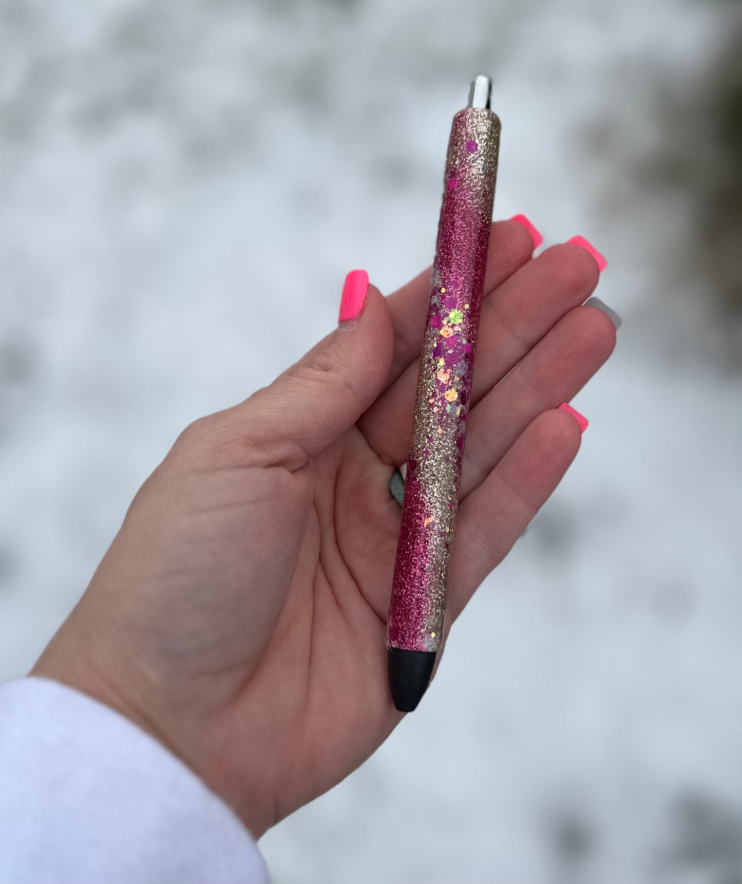 Cherry Swirl Glitter Pen